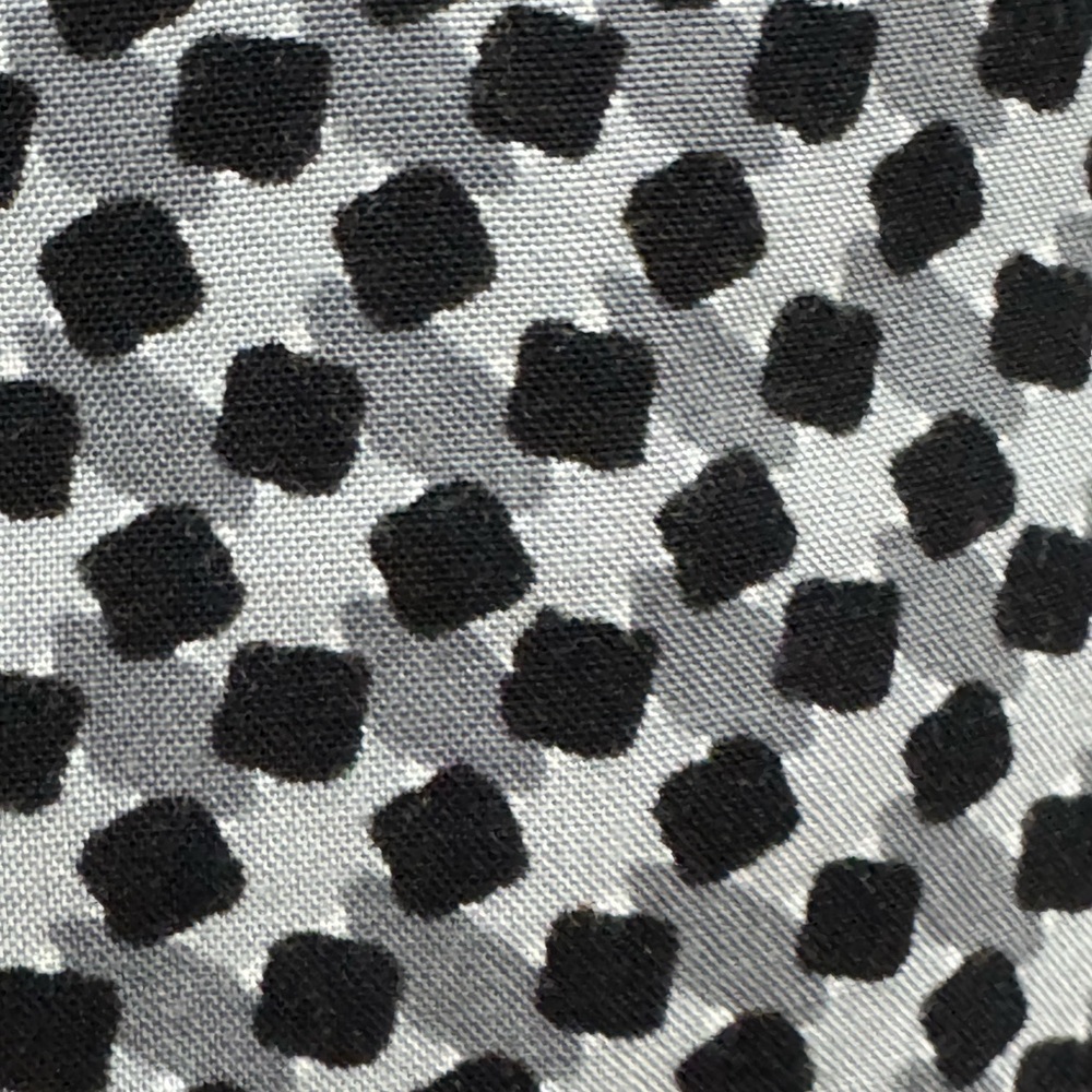 Black and White Checked long sleeve lightweight blouse